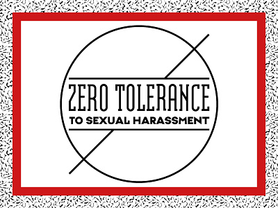 Zero Tolerance to Sexual Harassment logo logo