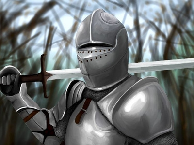 Knight - drawn on my phone
