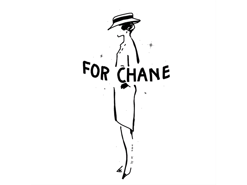 C is for Chanel animation chanel design drawing gif illustration kinetic type minimum sketch typography