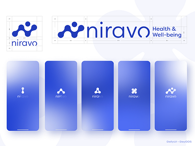 Daily UI Challenge #005 App Logo-Niravo app branding design icon logo splash page ui