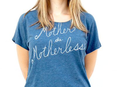 Mother the Motherless Women's Dolman Indigo adopt adoption mother shirt t shirt womens