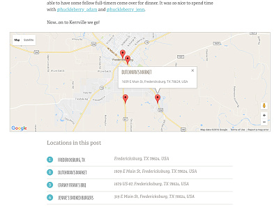 BareNeckers Map blog branding design locations map website