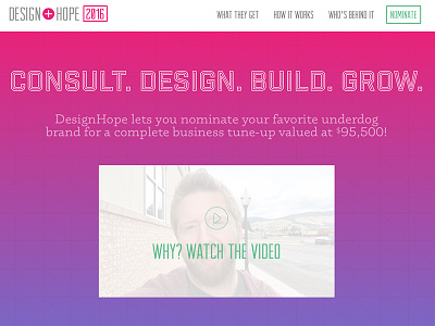 DesignHope 2016 banner branding design homepage website