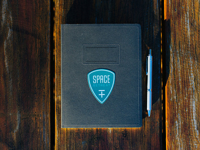 Space Retreat Logo + Sticker design logo print sticker