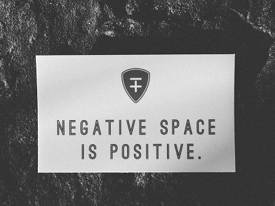 Space Retreat - Negative Space is Positive branding design logo print sticker