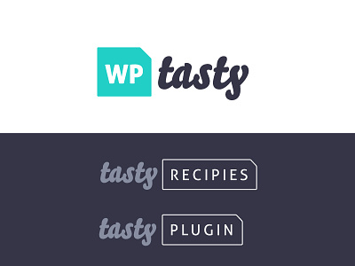 WP Tasty + Tasty Recipes block design icon logo logotype tile