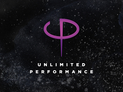 Unlimited Peformance block design icon logo logotype tile