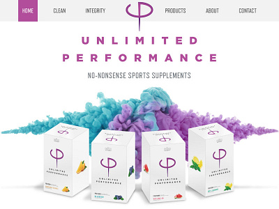 Unlimited Performance Homepage Banner 3dproducts homepage packaging productart
