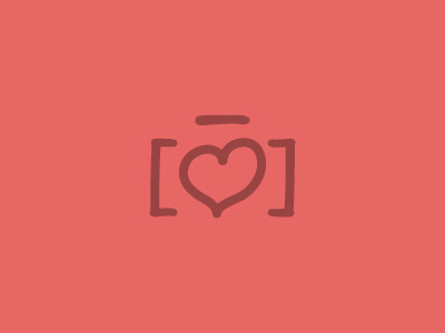Memories Logo camera heart logo