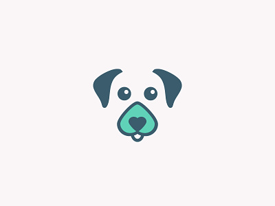 DingDog Logo app dog heart logo