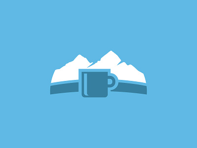 Mountain Coffee coffee cup logo mountain