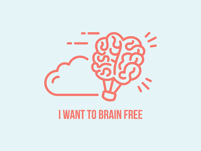 I Want To Brain Free balloon brain creative freedom mind t shirt