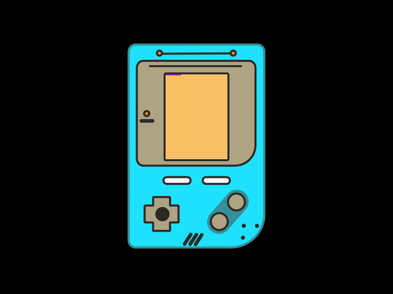 Game Boy aftereffects animation game boy illustration motion design motion graphics shapes