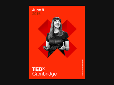 TEDxCambridge Conference Event Identity Poster Design brand color geometric graphic design identity poster san francisco shapes simple x