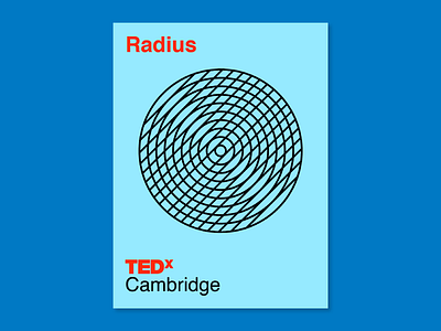 TEDxCambridge Conference After Party Poster Design brand circle color geometric graphic design identity poster san francisco shapes simple tedx