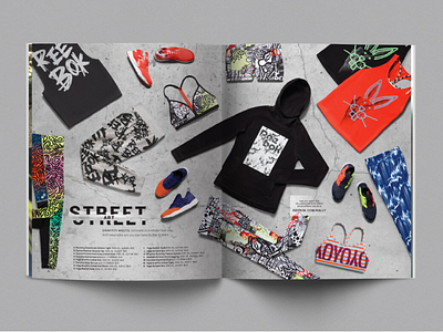 Reebok Rally Catalog Print Layout apparel catalog editorial fashion layout lifestyle magalog magazine sports typography womens