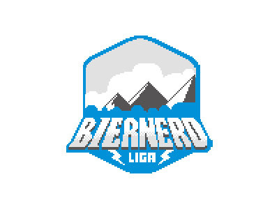 Biernerdliga Pixellogo beer logo pixel
