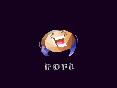 For those crazy conversations abstract callout chat chat bubble funnytalks icon illustration laugh low poly polygon rofl