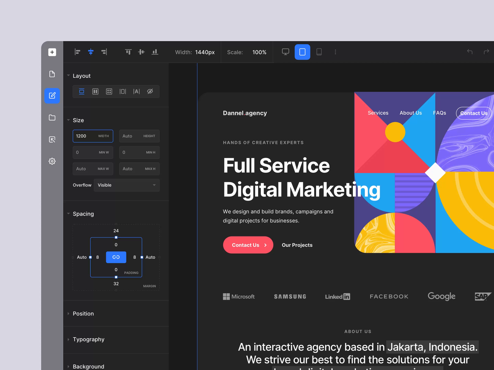 Belder  Builder Dashboard by Muh Salmon for One Week Wonders on