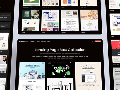 upshift.supply - Landing Page Best Collection categories clean collection curated design designs grid homepage inspiration inspirational interface landing page reference sites supply ui ux website