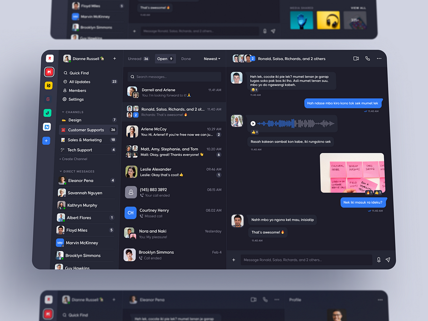 Messenger Dashboard by Muh Salmon for One Week Wonders on Dribbble