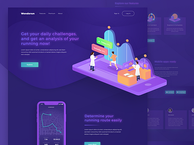 Wonderun Landing page - The Running Apps