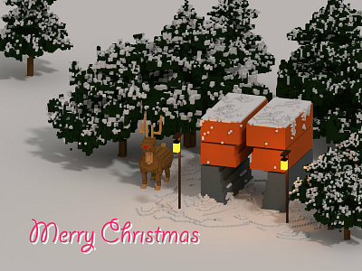 Logo Christmas crypto formosafinancial magicavoxel merrychristmas voxel