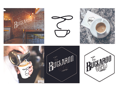 Buckaroo Brew Coffee Concept Logo