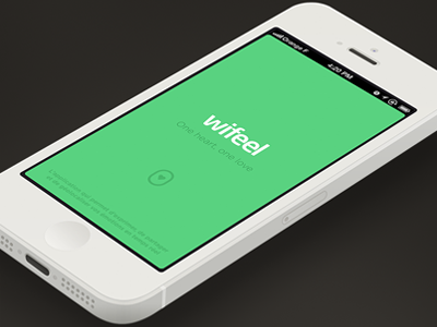 Wifeel iOs App app application flat ios iphone ui wifeel