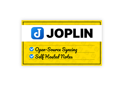 Joplin: Note Taking design open source thumbnail typography vector web youtube