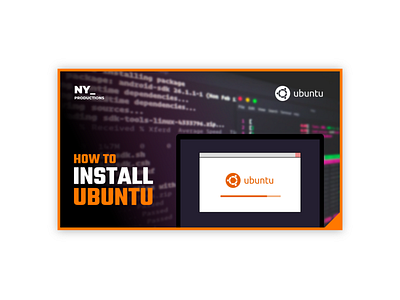 Install Ubuntu - Youtube Thumbnail Design