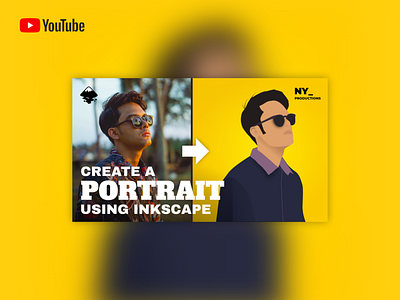 Thumbnail Design for YouTube - Portrait using Inkscape