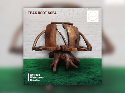 Teak Root Sofa - Design & Image Manipulation design open source typography