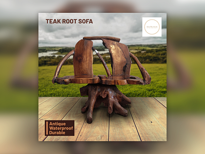Teak Root Sofa - Design & Image Manipulation