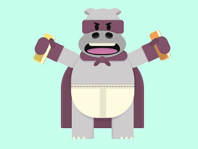 The Comic Book Caper! [WIP] cartoon character comics css hippopotamus villain