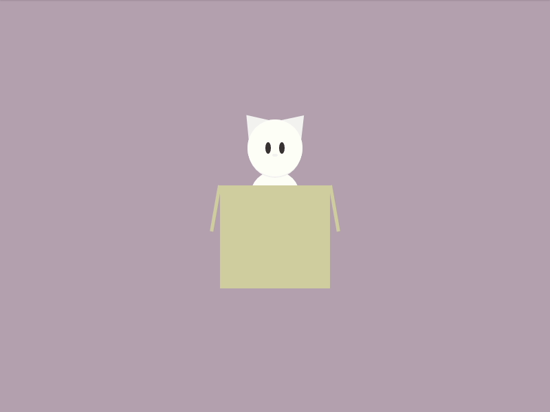 Boop in a Box (Travels with Robot #6) cartoon character travels with robot design css box cat gif animation