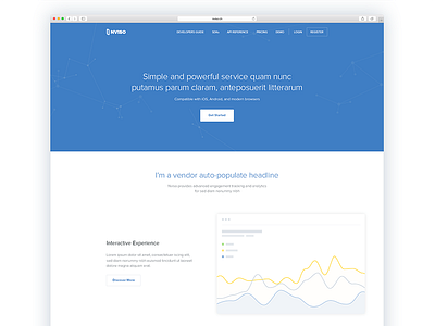 Home Page WIP clean flat graph landing page ui ux web webdesign webpage