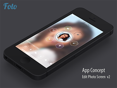 Foto Edit Screen V2 concept foto ios iphone app photo