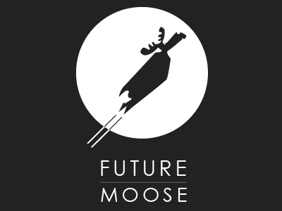 Logo branding concept future moose logo mobile website