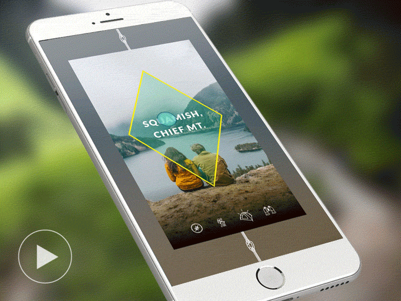 Hike App - loading & browse (iOS9) app branding clean forest hike ios9 iphone6s mobile nature outdoor