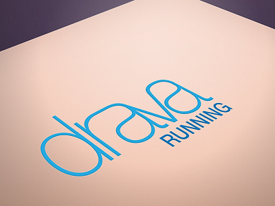 Logo for Drava Running branding illustrator logo running
