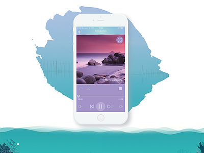 Fuxia App concept design fuxia meditation mobile relax ui ux v jet v jet group