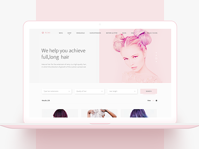 Remi: webshop for beauty salons beauty ecommerce webshop website