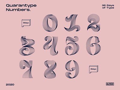 36days Quarantype Numbers 36days 36daysoftype 36daysoftype07 alvaromelgosa artdirection digital design graphicdesign lettering motiongraphics typography