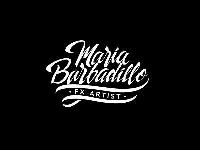 Maria Barbadillo Logo alvaromelgosa artdirection graphicdesign icon lettering logo maría barbadillo vector