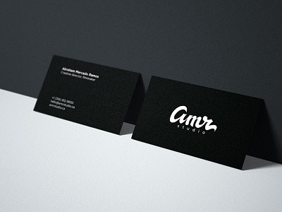 Amr Studio business cards. alvaromelgosa artdirection branding design graphicdesign lettering logo