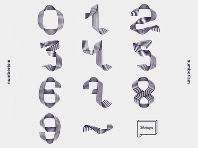 NUMBERISM X ÁLVARO MELGOSA 36days 36daysoftype alvaromelgosa artdirection design graphicdesign lettering typography