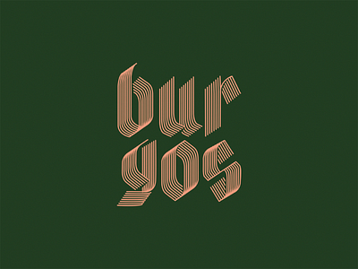 Burgos gothic script alvaromelgosa artdirection digital design graphicdesign lettering type typography
