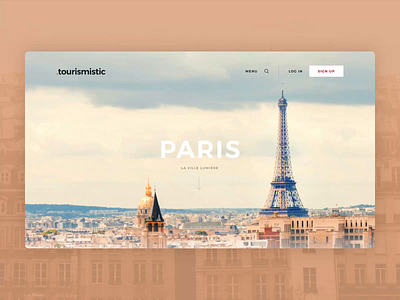 Tourismistic - discover the beauty of France e commerce france layout marketing tourism ui design ux design web design