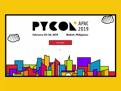 PyCon APAC 2019 layout logo parallax ui design ux design web design website